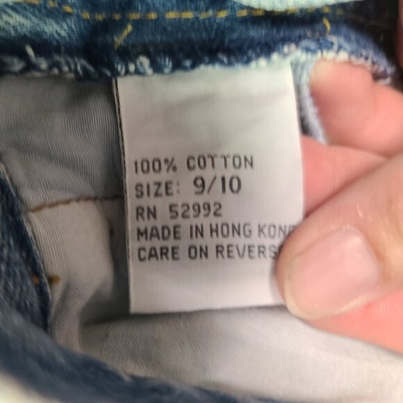 Jordache skirt Girlfriend floral embroidered denim mini skirt size 9/10 New - Picture 6 of 7